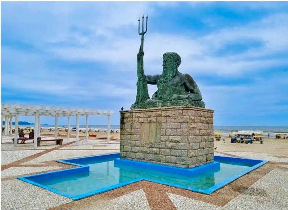Apto Aconchegante - Praia Grande ภายนอก รูปภาพ